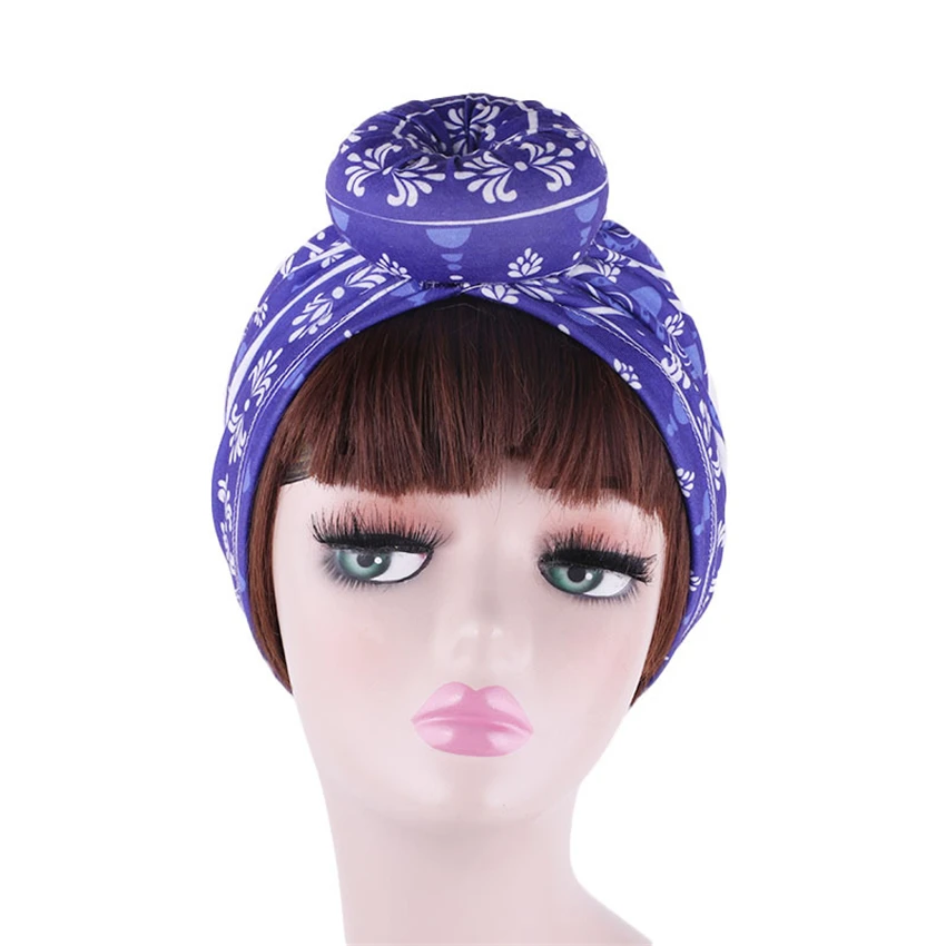 Хлопковая повязка на голову с узлом Африканский Дашики принт африканские