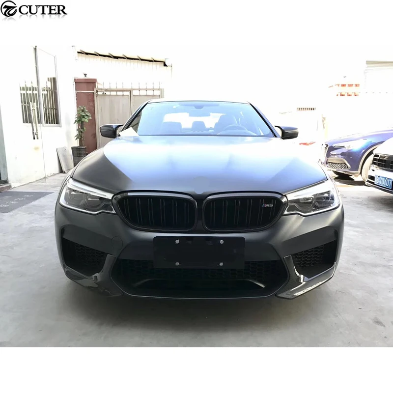 F90 M5 G30 5 серия MP style углеродное волокно передний Боковой бампер разделители