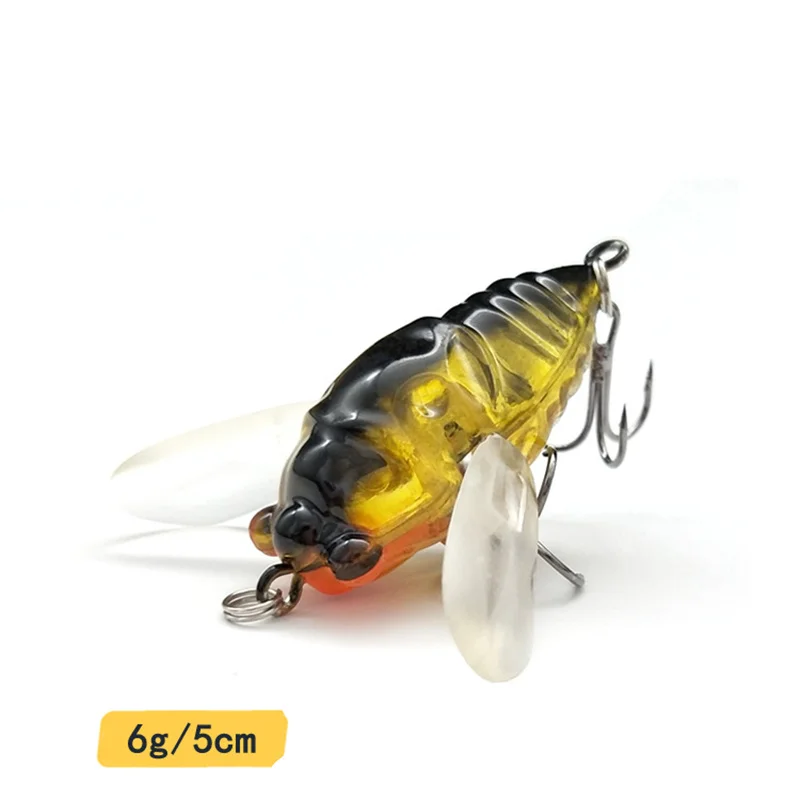 1 шт. 5 см 6 3 г приманка насекомое рыболовная тройные колючки крючки снасть