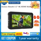 В наличии, анаморфный сенсорный экран Atomos AtomHDR Shinobi 5,2 дюйма 4K, аудио-выжимание, HDR DCIUHD и HD форматы логов, поддержка монитора