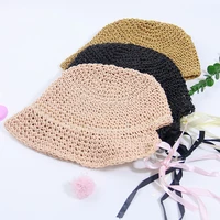 fashion womens summer hat weave lace adult kid sun protection caps summer hat beach hat sun hats straw hat parent child hat