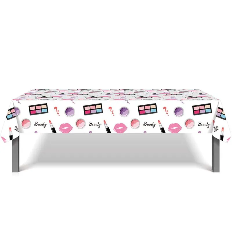 Spa Make Up Birthday Party Supplies Makeup Disposable Tableware with Plates Cup Napkins Balloons More for Girls Decoration | Дом и сад