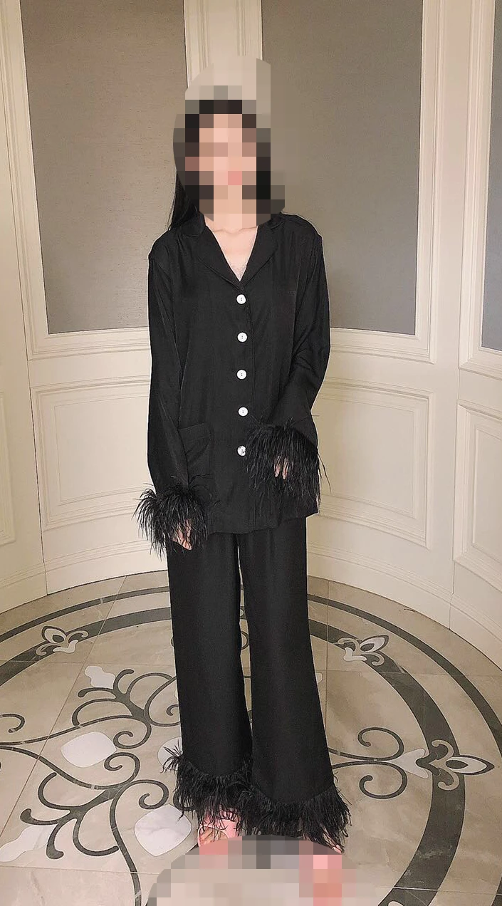 Новое изящное шелковое платье хлопок светильник класса люкс страуса шерстяная