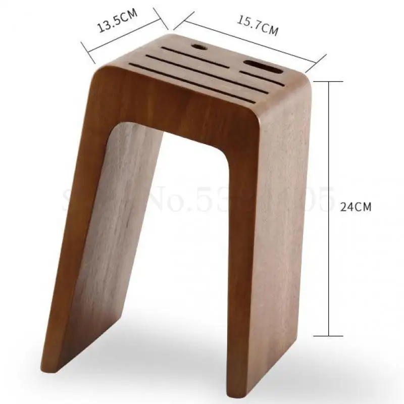 Держатель для ножей из массива дерева бытовой держатель полка хранения кухонных
