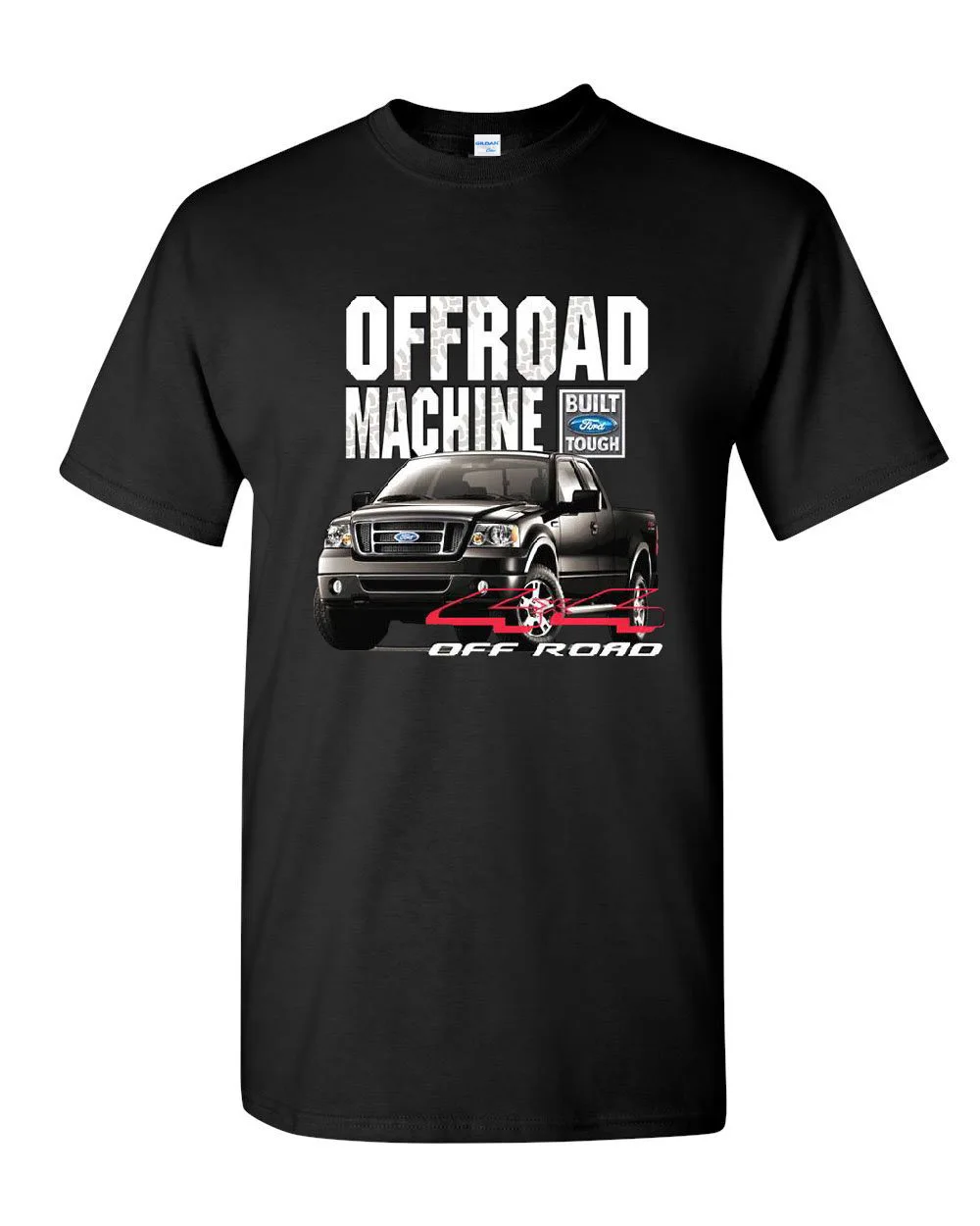 

Men Tops Tees Summer Fashion New Printed T Shirt Short Sleeve Men F-150 T-Shirt Offroad Machine Built Tough Tee Shirt Classic