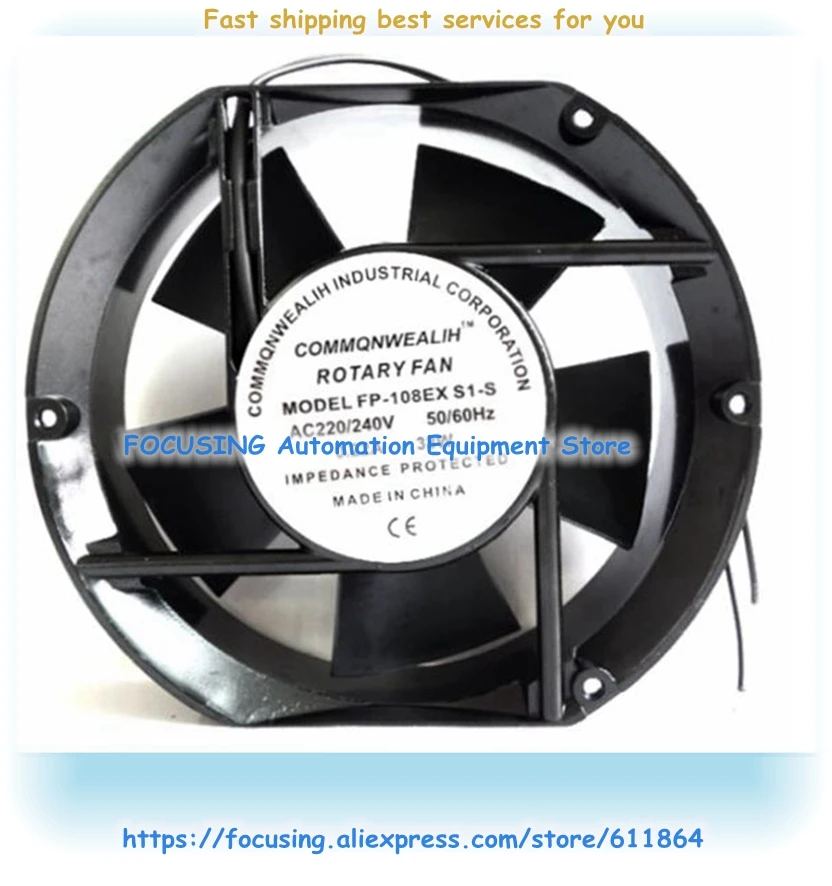 

New Cooling Fan FP-108EX-S1-S 220V 38W 0.22A Axial Fan 172*150*51mm