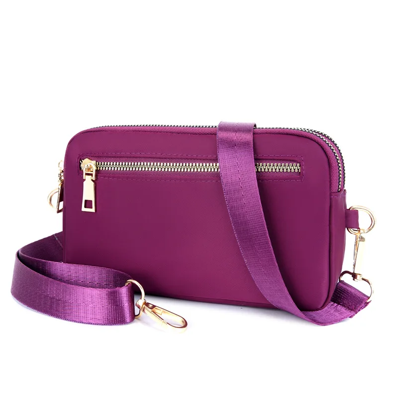 

2020 Time-limited 2021 New Lady Handbags Mini Waterproof Nylon Shoulder Inclined Bag Cross Section At Double Zipper Hand Caught