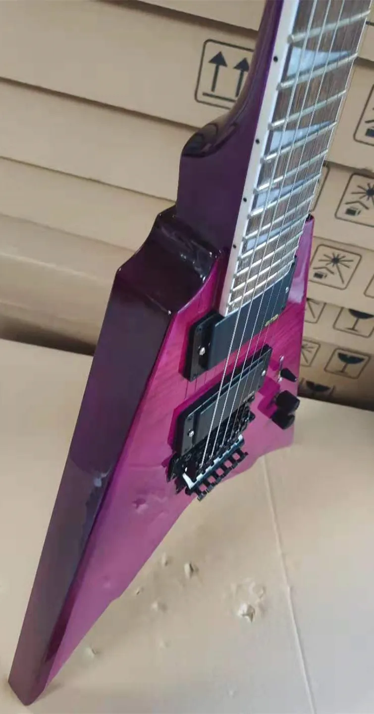 Высококачественная электрогитара корпус в виде Золотой четырехугольной звезды