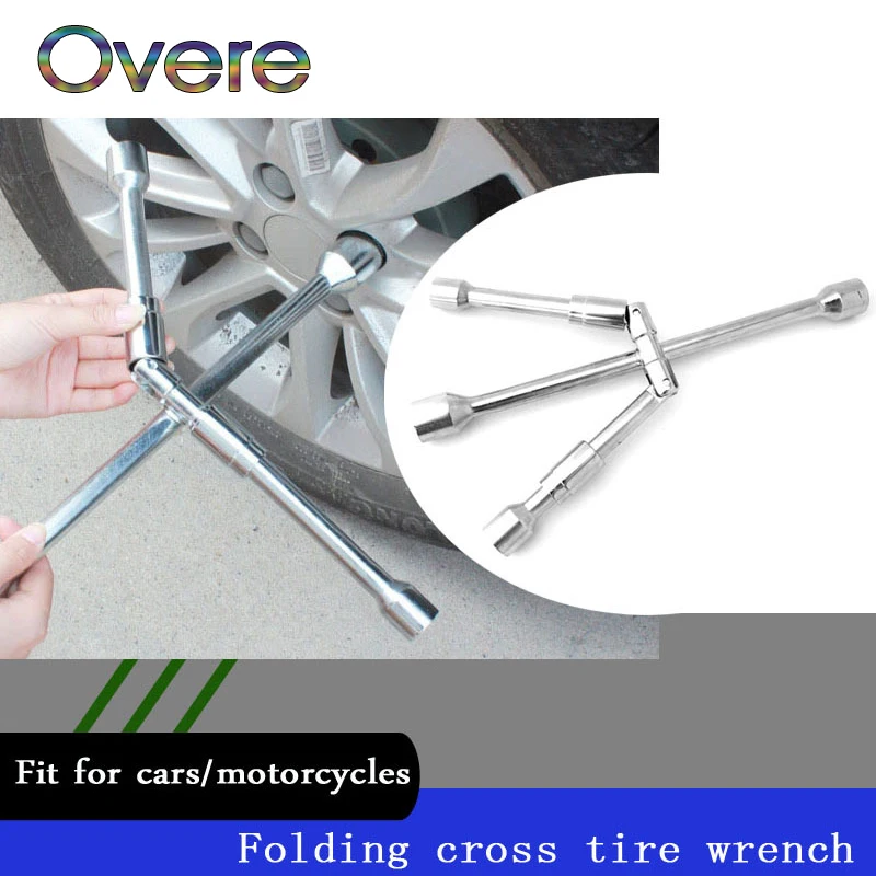 Overe 1 набор автомобильный поперечный складной шестигранный гаечный ключ для