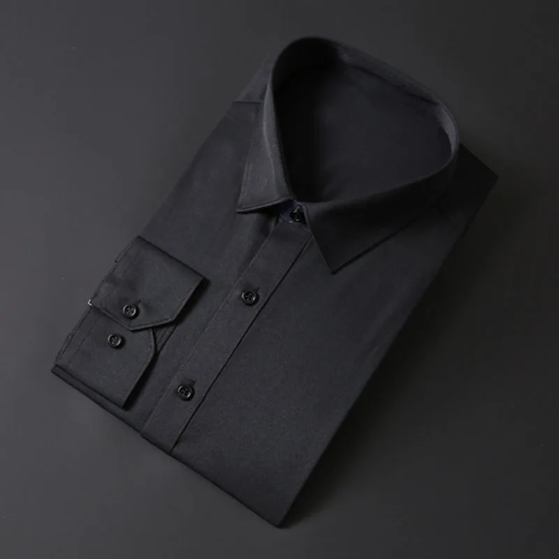 

Autumn men shirts 8XL 9XL Bust 147cm Plus size long sleeve shirt men