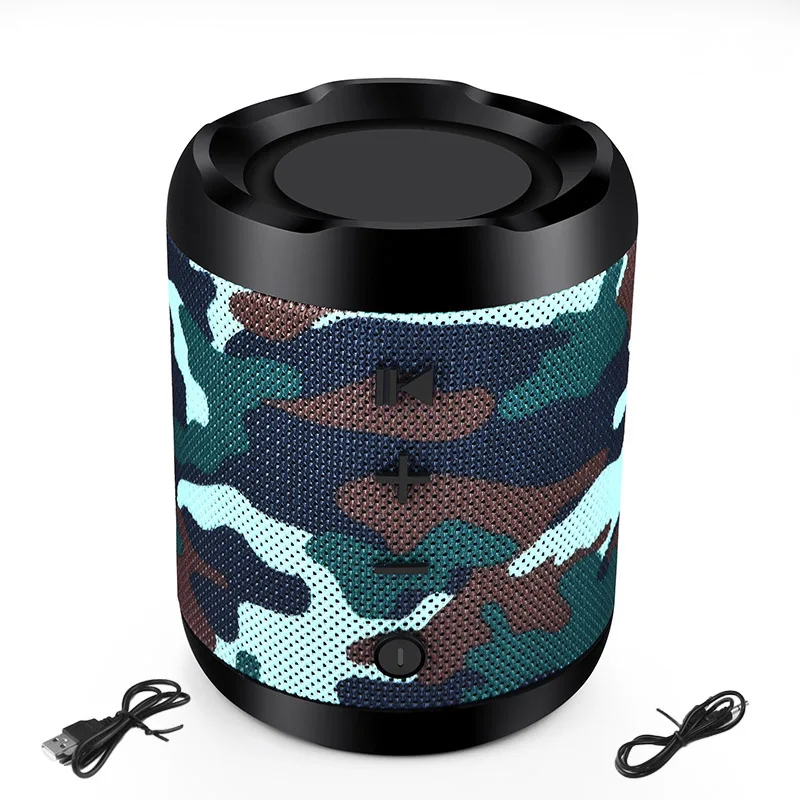 Army Green LIGE мини Bluetooth открытый бас динамик водонепроницаемый портативный беспроводной Колонка громкий динамик коробка Поддержка TF карта FM радио Aux вход - Цвет: Army Green