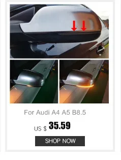 Для Audi A4 A5 B8.5 Rs5 Rs3 A3 8p динамический сигнал поворота светодиодный поворотник Rs4 Sline S5 последовательного сбоку туалетное зеркало со светодиодной подсветкой 2013