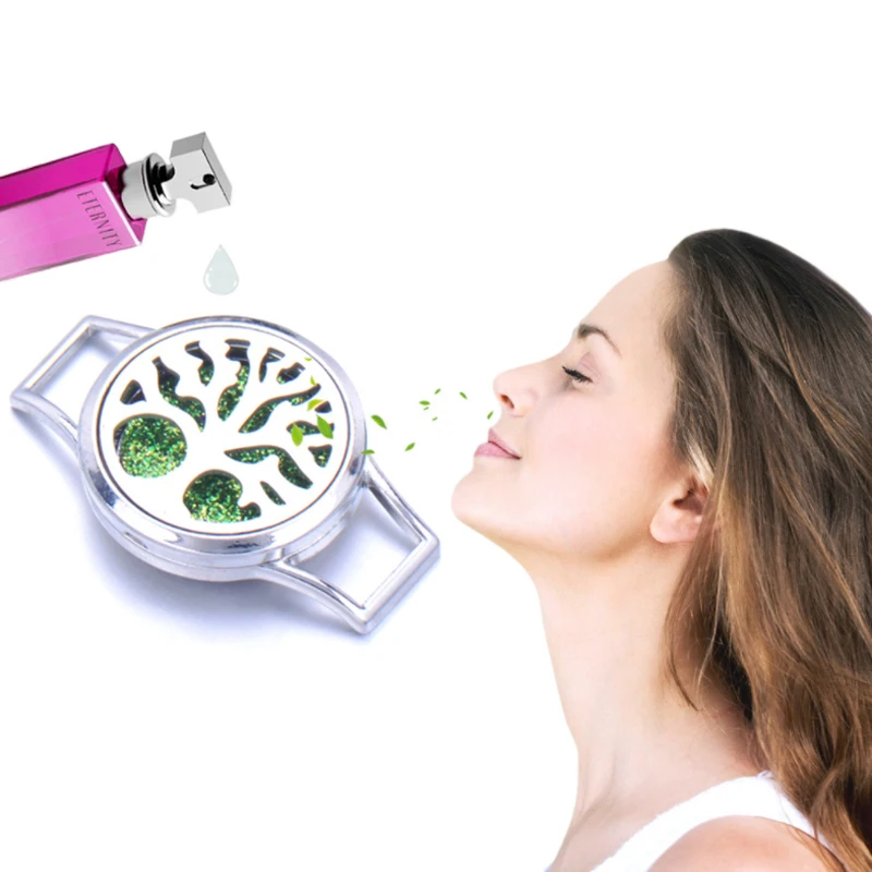 25 мм диффузор эфирного масла браслеты кожаный браслет Ароматерапевтический духи