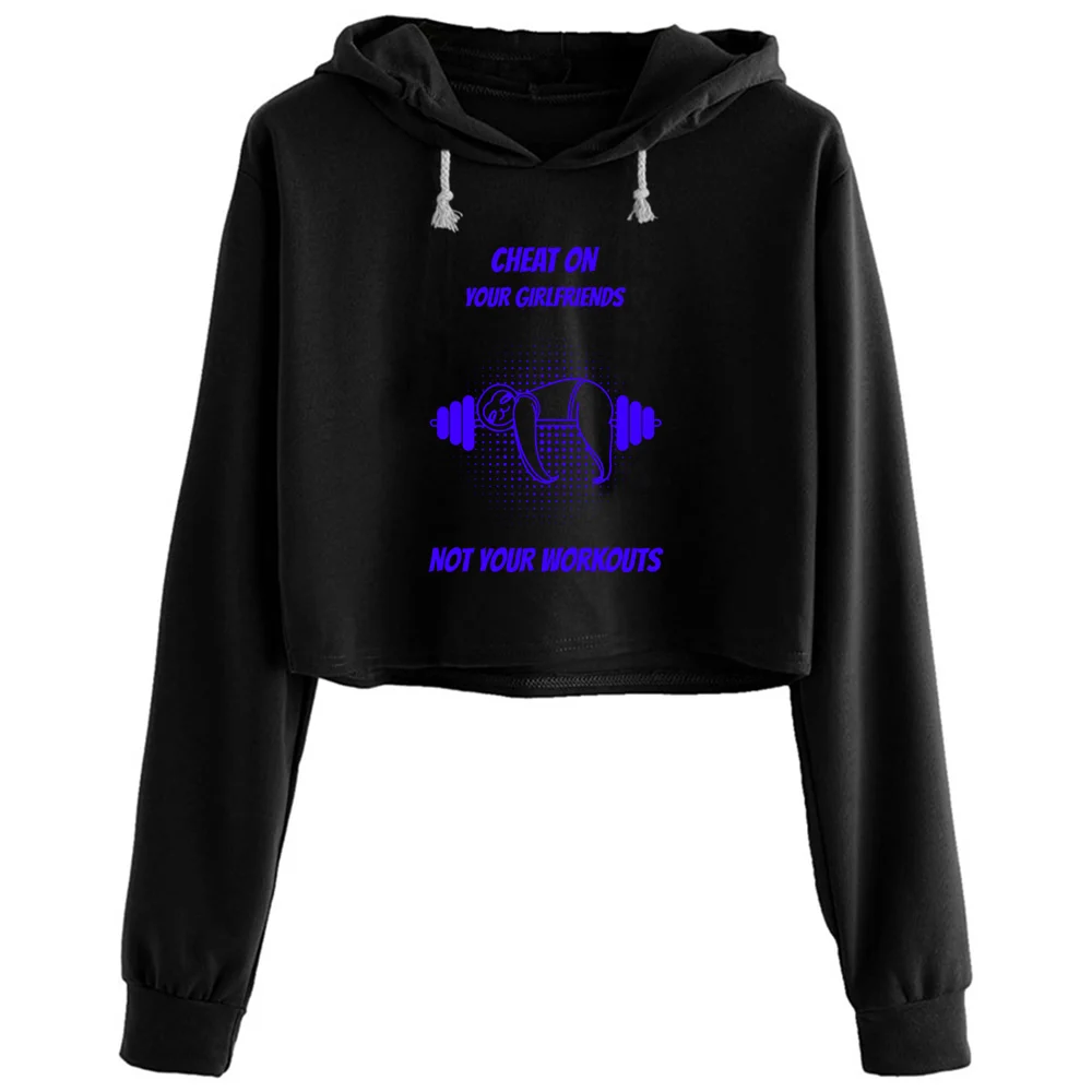 

Cheat On Your Girlfiriends 3 Crop Hoodies Women Kawaii Goth Grunge Harajuku Pullover For Girls