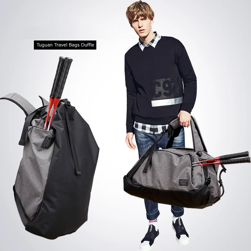 Спортивная сумка Tuguan для фитнеса спортзала с отделением обуви водонепроницаемая