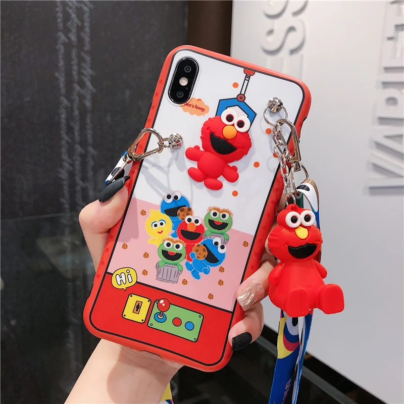 Для huapwei p30 P20 3D Улица Сезам чехол Милый Печенье Elmo мягкий для телефона huawei mate20 pro