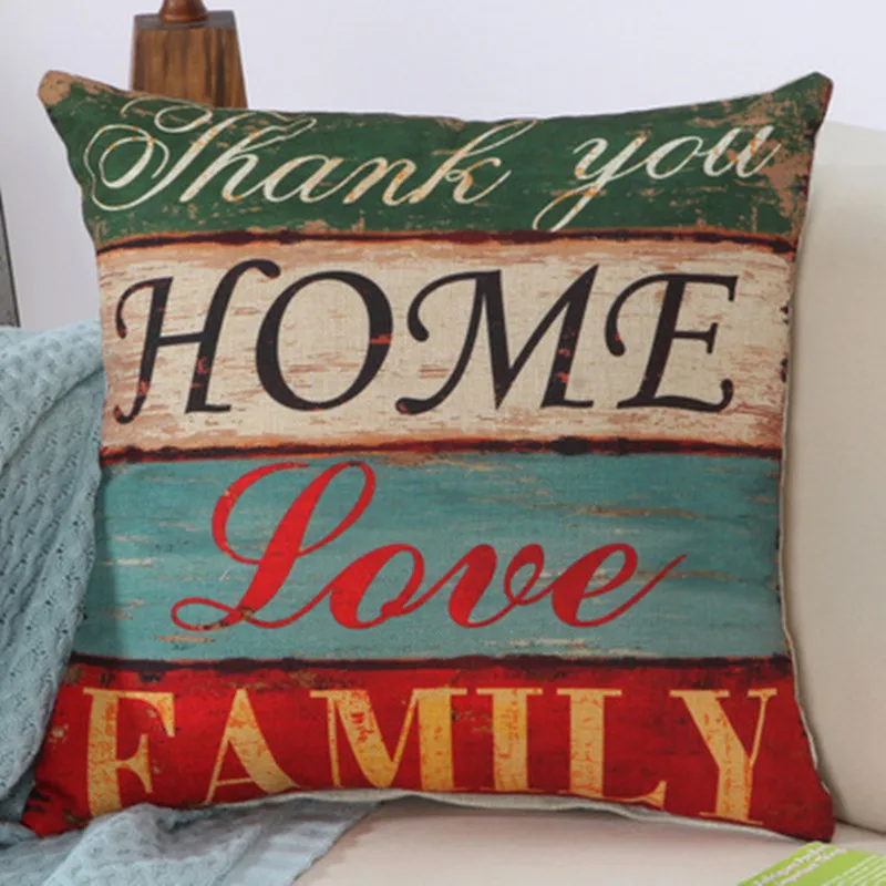 BZ004 модная домашняя Подушка без внутренней буквы полиэстер Декор диван