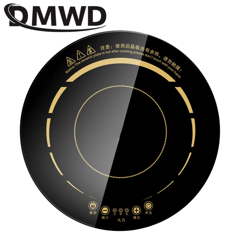 

DMWD 3000W Round Electric Magnetic Induction Cooker Embedded Wire Control Burner Wireless Touch Hot Pot Cooktop Hotpot Stove EU