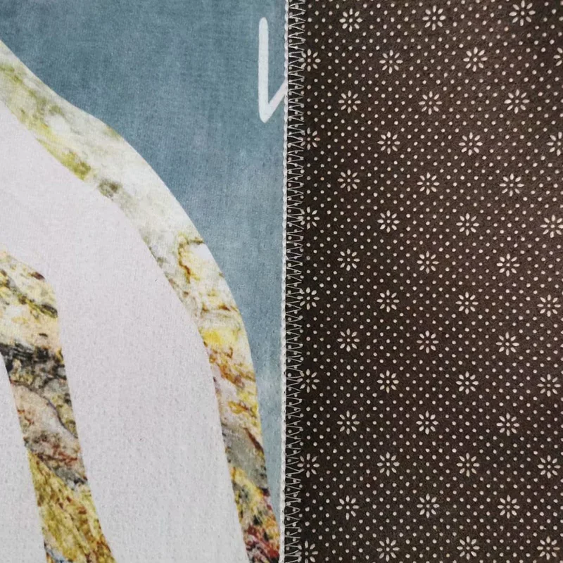 Пузырь поцелуй Nordic Стиль серый золотой Кухня ковер современный геометрический