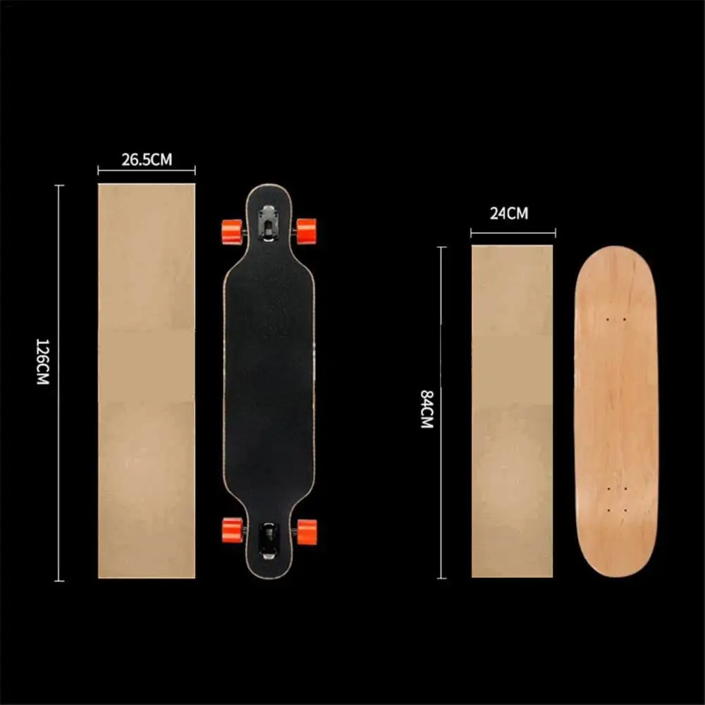 

Thicken PVC Anti-Slip Transparent Skateboard Sandpaper Long Board Grip Tape