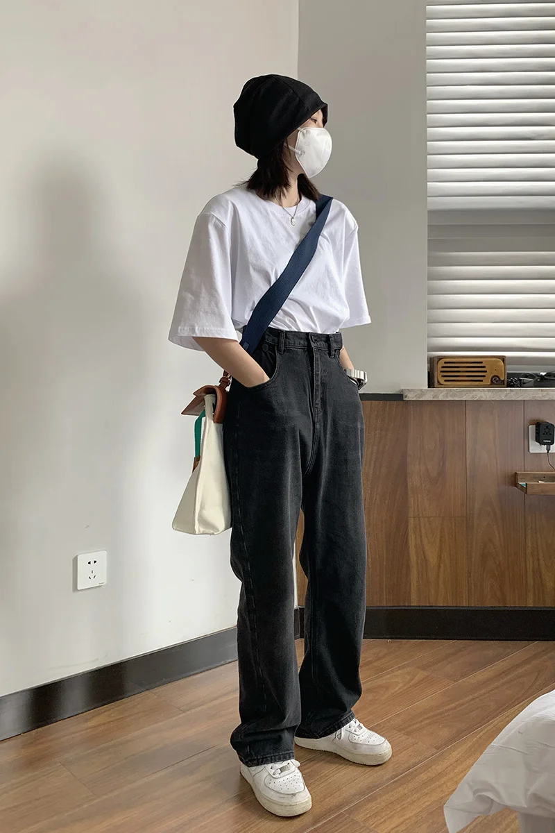 Женская футболка с коротким рукавом и круглым вырезом | одежда