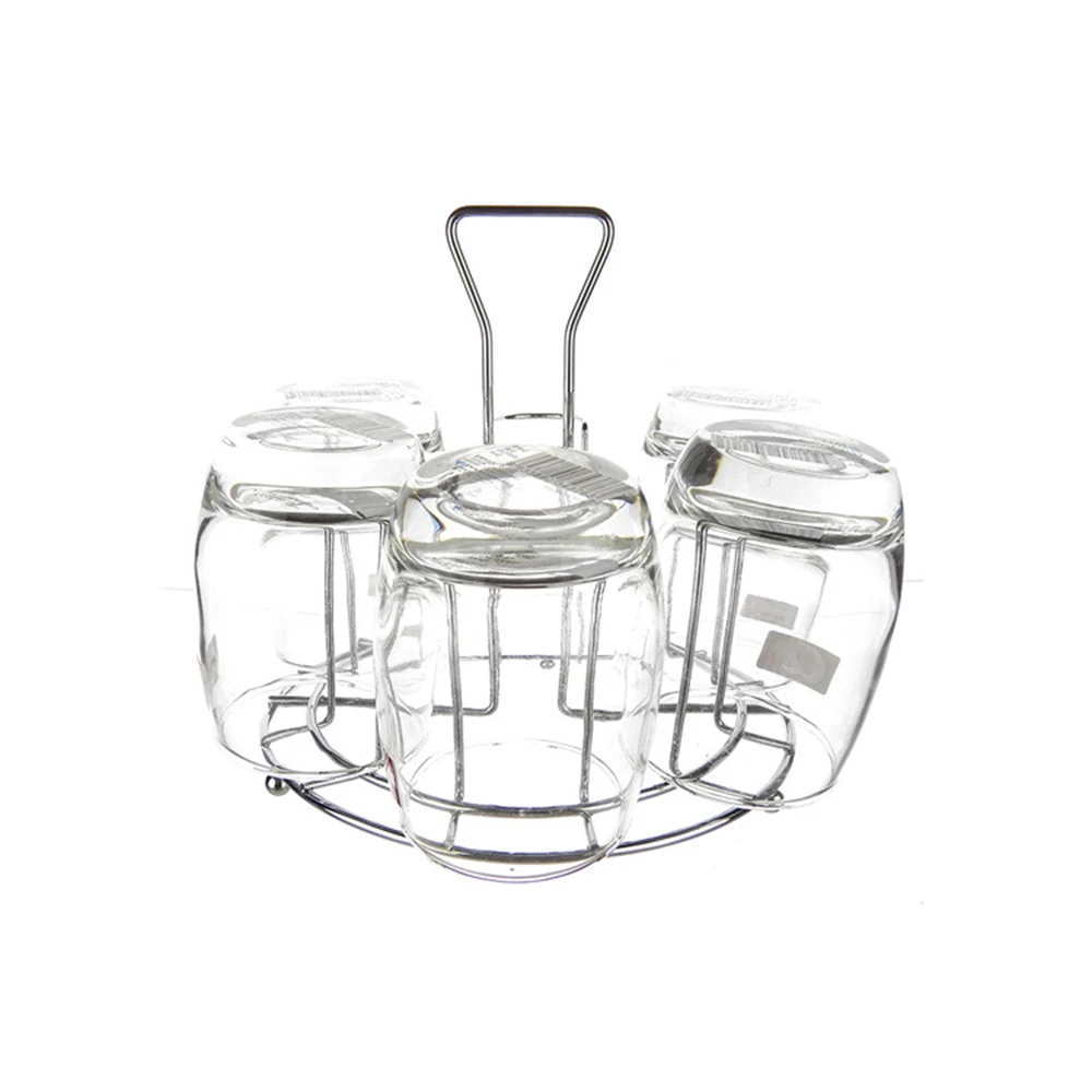 

1 Pcs Bar Metal Glass Cup Storage Rack for Water Cup Drainage Drying Drain Pipe Bracket Useful Home Kitchen Supplies