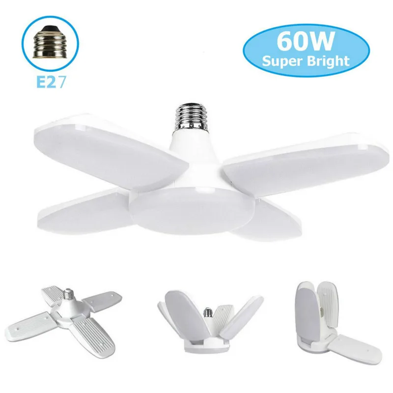 Super Bright Industrial Lighting 80W E27 Led Fan Garage Light 6000LM 85-265V 2835 High Bay Lamp for workshop | Лампы и освещение