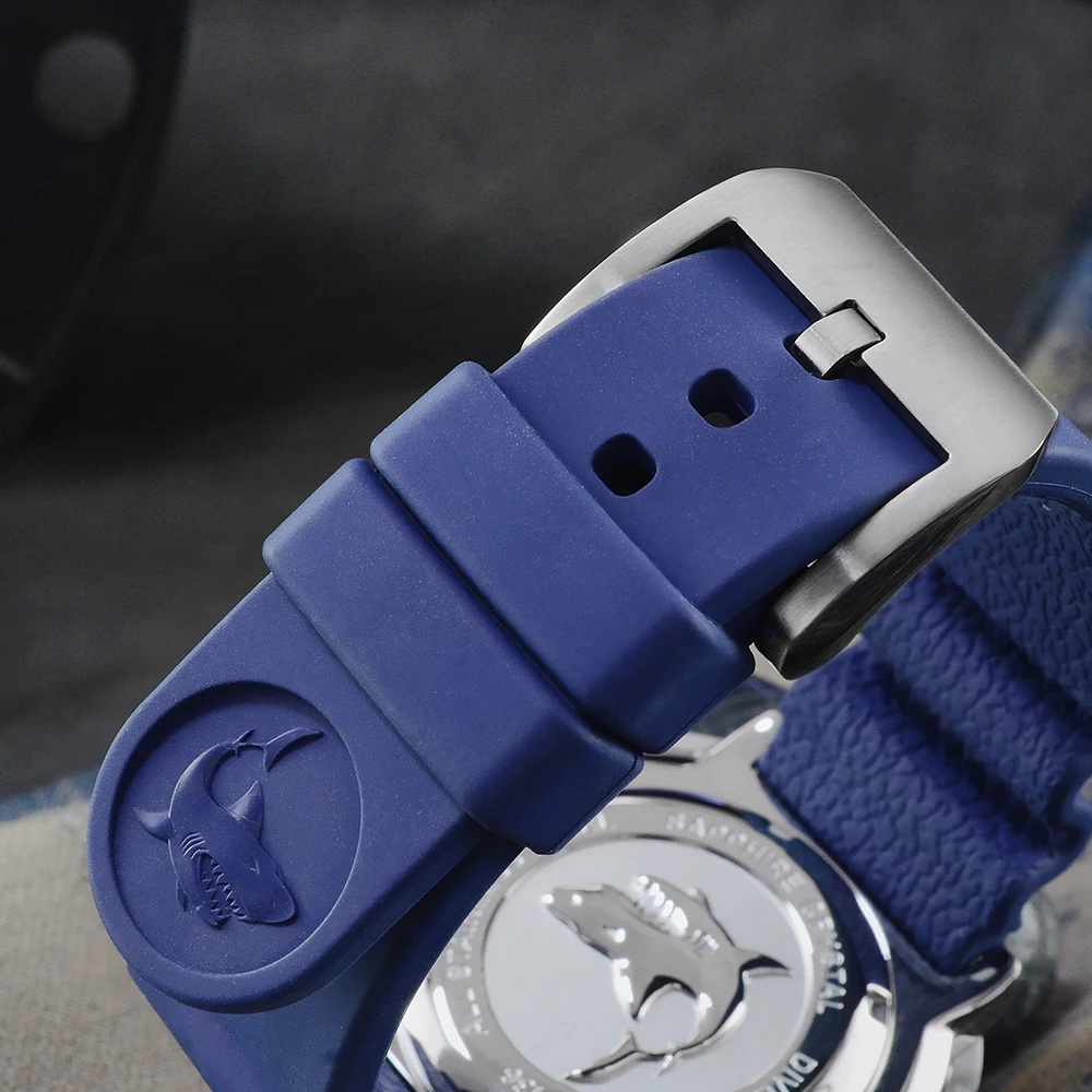 Мужские автоматические механические часы San Martin Tuna Diver из нержавеющей стали с