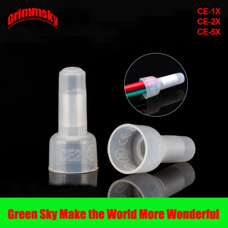 100 шт./лот искусственная фотосессия нейлон PA66 обжимные колпачки закрытый конец