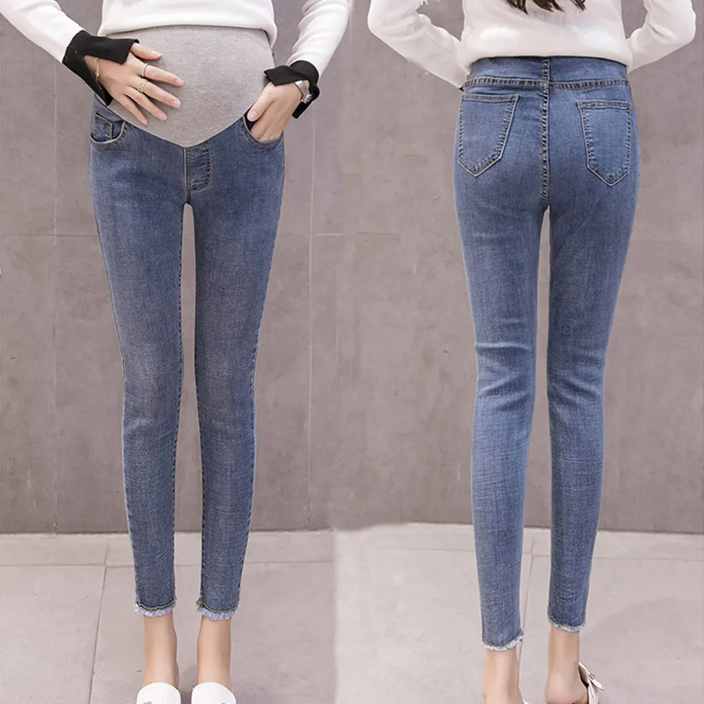 Девушки беременные женщины брюки от живота поддержки Штаны беременным женщинам