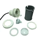 Светодиодный прожектор с регулируемой яркостью, 7 Вт, MR16, для бассейна, 12 В постоянного тока, Epistar, COB, светодиодный теплый белый, чистый белый