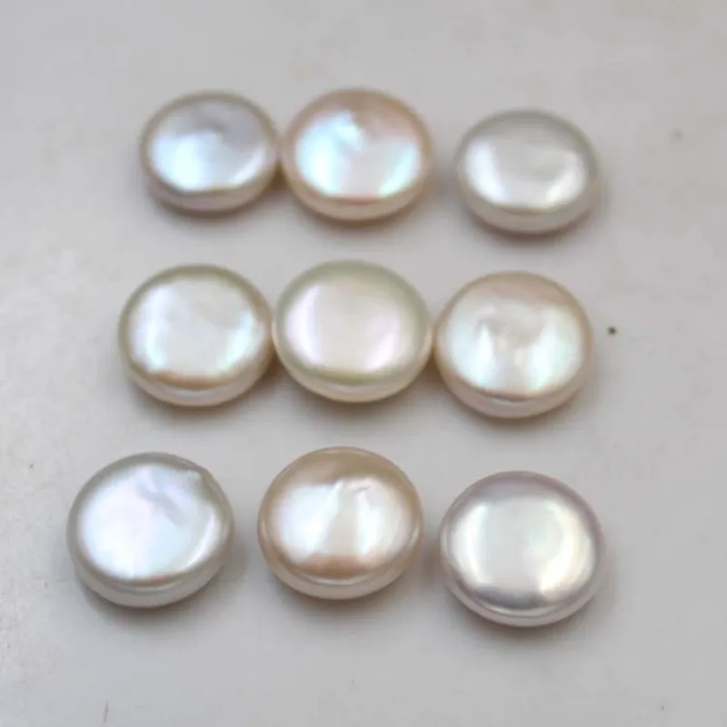 Бусины Из Натурального пресноводного жемчуга непористые круглые бусины