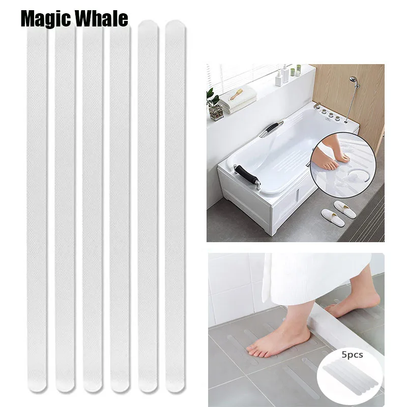 5/10 шт. Прозрачная Клейкая противоскользящая Стикеры Ванная комната пол ванной