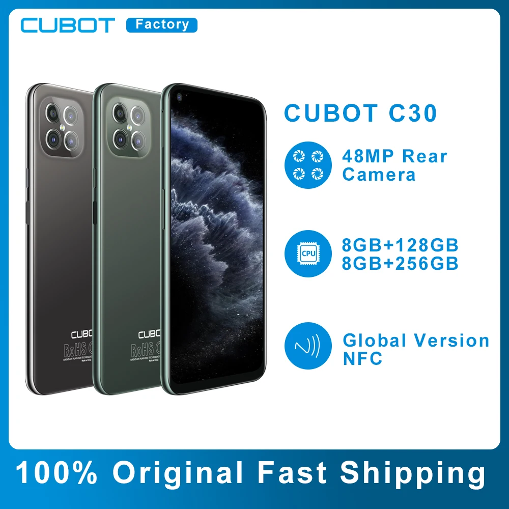 Чехол для CUBOT C30 смартфон 8 ГБ + 128/256 NFC 4G глобальная версия мобильных телефонов 48MP