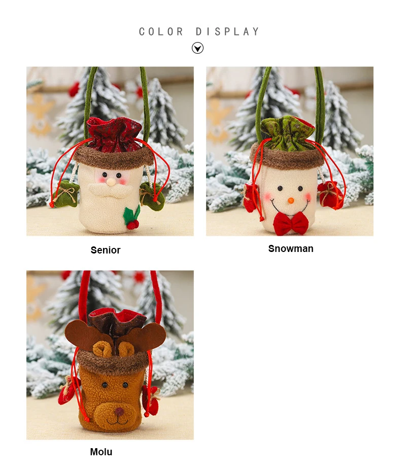 Рождественская сумка-тоут для конфет плюшевое одеяло подарок детей пожилых