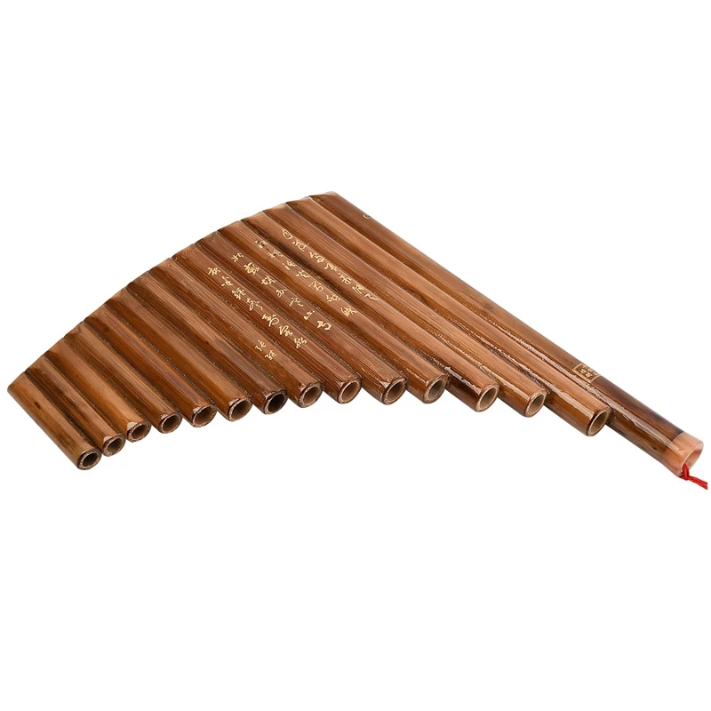 Pan Flute 15 Pipes Tunable Natural Bamboo From Traditional Woodwind Instrument Included Accessories | Спорт и развлечения