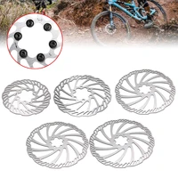 1pcs bike brake rotors 120140160180203mm mtb stainless steel bike disc brake rotors 6bolts for mountain road bikes