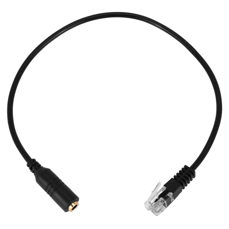 

3.5mm Plug Jack to RJ9 iPhone Headset to for Office Phone Adapter Cable