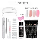 11 шт.компл. набор УФ-гелей для ногтей 20 мл Быстрый Строительный набор Гель-лак для ногтей для наращивания ногтей акриловый Гель-лак для ногтей