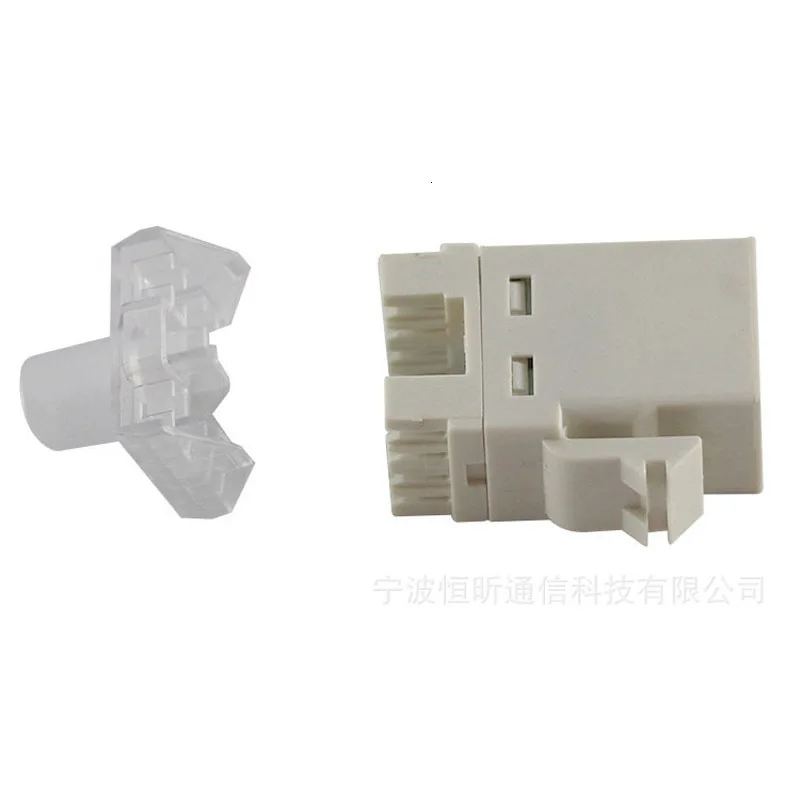 200 white utp rj45 connector cat6 network module information socket computer outlet cable adapter keystone jack for amp ethernet free global shipping