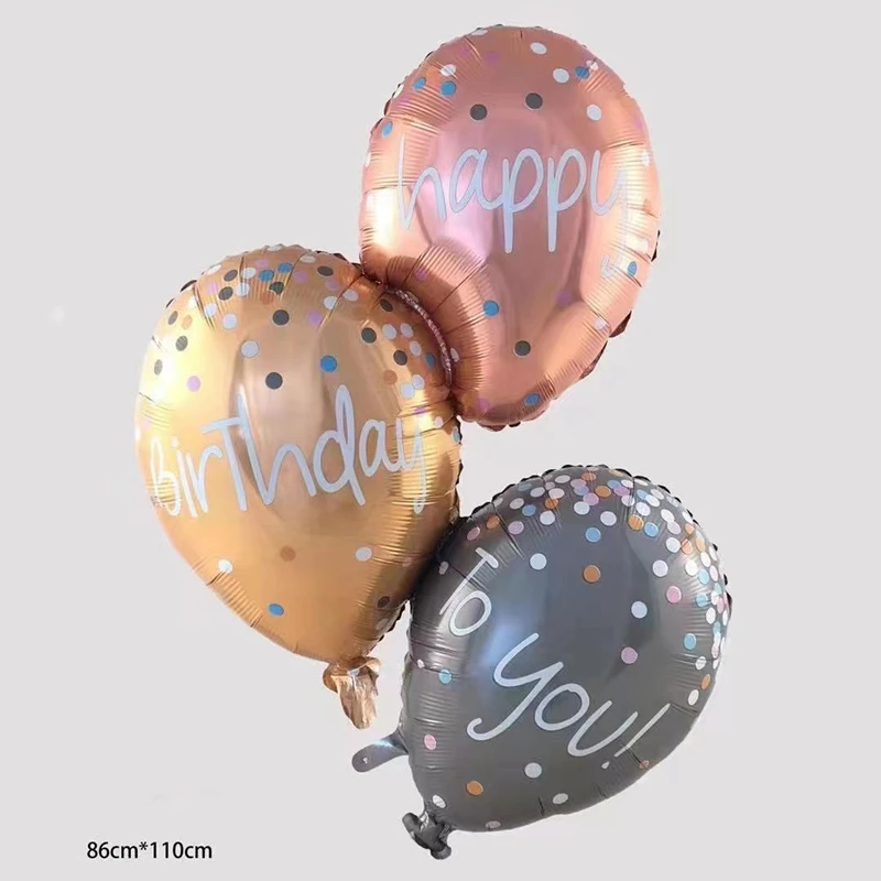 

Свеча на день рождения, торт, подарочная коробка, воздушный шар из алюминиевой пленки, детский день рождения, веревочный воздушный шар, украшение с днем рождения