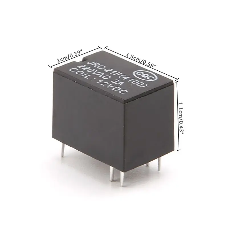 10 шт. DC мини Мощность реле 6-pin печатного монтажа печатной платы 3V 5V 12V |