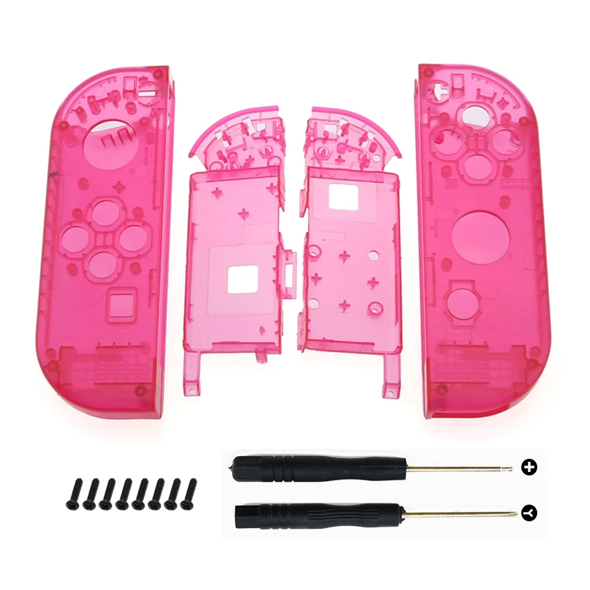 JCD прозрачный пластиковый корпус чехол для контроллера Nintendo Switch Joy Con ДЛЯ NS NX JoyCon