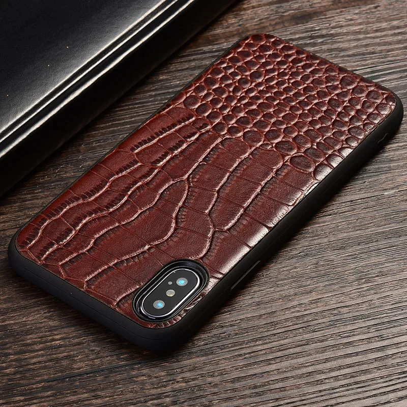 

Genuine Leather Phone Case for Vivo IQOO Neo 3 Crocodile pattern style Back Cover for Vivo IQOO Neo Protective cases