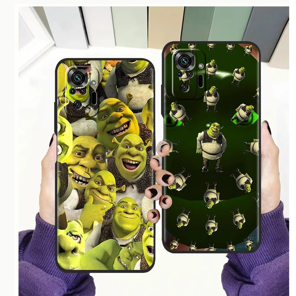 

Shrek Phone Case for Redmi Note 11 Pro Plus 7 8 8T 9S 9 10 Pro K40 Gaming 8 9 9A 9C Plus Shockproof Silicone Shell Coque TPU Bag