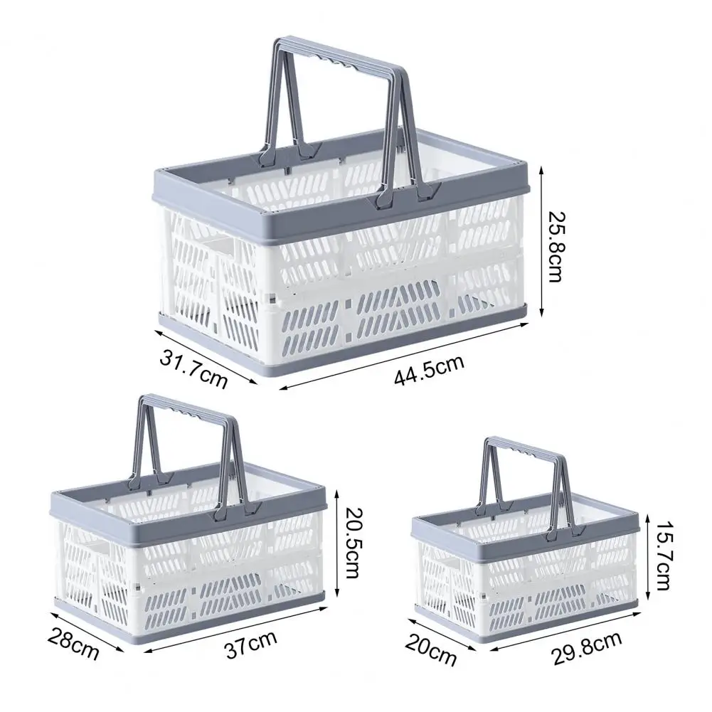 

55% Dropshipping!!Storage Crates Wear-resistant Stackable Load Bearing Kitchen Storage Bin Organizer with Handle for Home