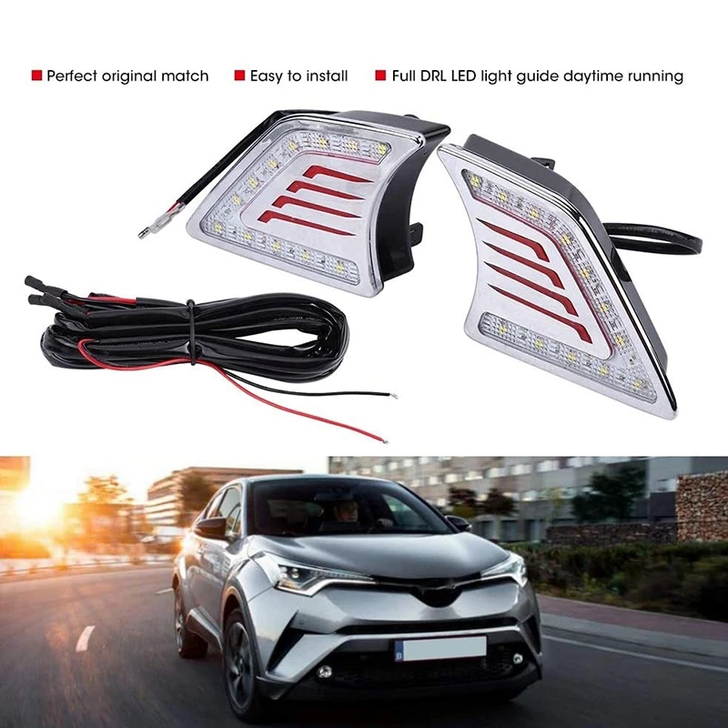 1 пара в Автомобильные фары дневного света светильник DRL Светодиодный дневной