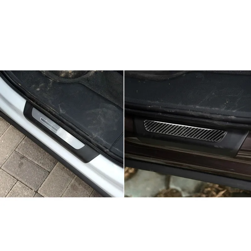 

Fit For Audi Q7 SQ7 4M 2016-2019 Real Carbon Fiber Threshold Bar Anti-collision Door Panel Protection Car Interior Modification