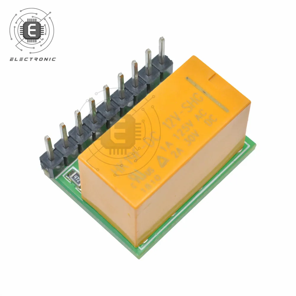 Двухполюсный релейный модуль DPDT Mini DC 5 В 12 1 шт. плата переключателя реле сигнала