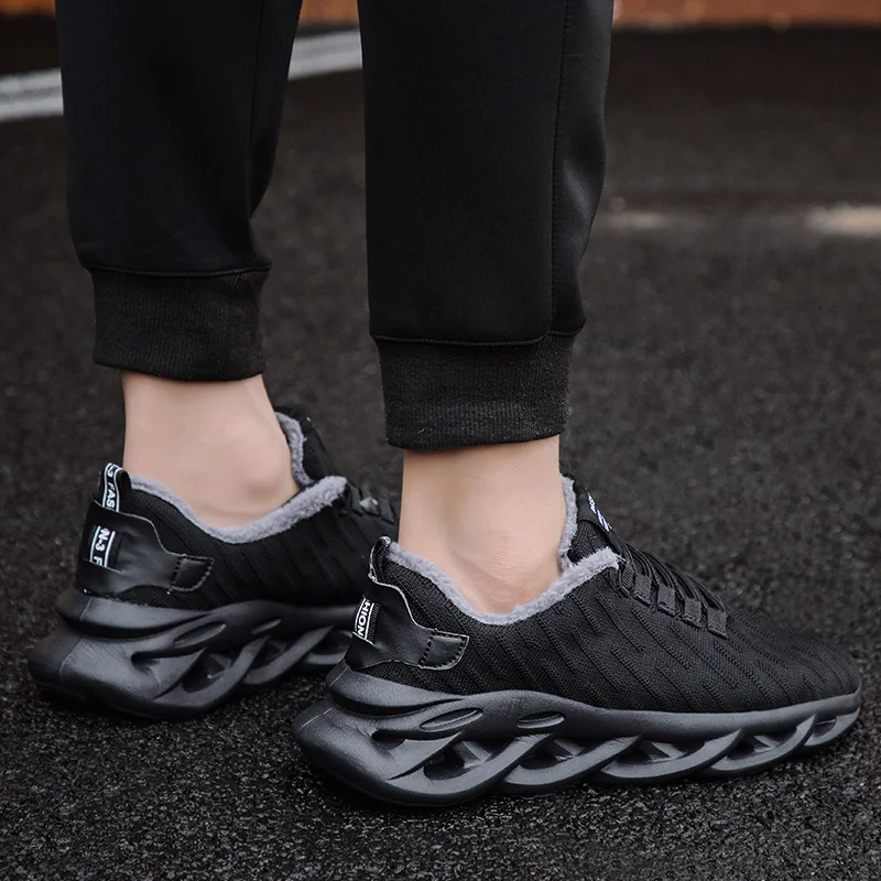 Кроссовки мужские дышащие сетчатые повседневная легкая обувь летающие плетения